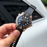 Đồng Hồ Omega Seamaster Diver 300M Sedna Replica 11 Mạ Vàng Hồng Mặt Đen 42mm (2)