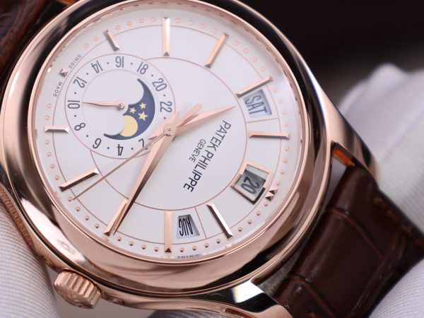 Đồng Hồ Patek Philippe 5205R Bọc Vàng Hồng 18K Replica 11 Cao Cấp Nhất 40mm (1)