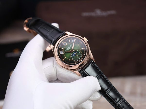 Đồng Hồ Patek Philippe Complications 5205R Bọc Vàng 18K Mặt Xanh Lá Cây 40mm (2)