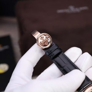 Đồng Hồ Patek Philippe Complications 5205R Bọc Vàng 18K Mặt Xanh Lá Cây 40mm (2)