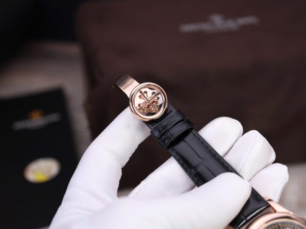 Đồng Hồ Patek Philippe Complications 5205R Bọc Vàng 18K Mặt Xanh Lá Cây 40mm (2)