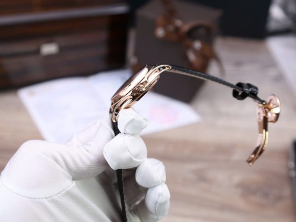Đồng Hồ Patek Philippe Complications 5205R Mặt Đen Chế Tác Bọc Vàng Thật 40mm (1)