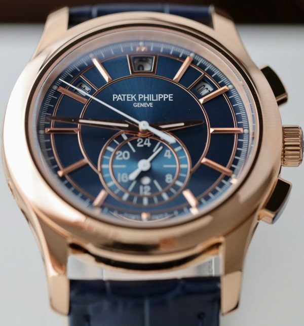 Đồng Hồ Patek Philippe Complications 5905R Replica 11 Màu Xanh Blue 41mm (4)
