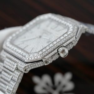 Đồng Hồ Patek Philippe Cubitus 5821 Chế Tác Full Kim Cương Moissanite Hong Kong 45mm (2)