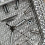 Đồng Hồ Patek Philippe Cubitus 5821 Chế Tác Full Kim Cương Moissanite Hong Kong 45mm (2)
