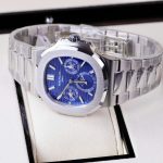 Đồng Hồ Patek Philippe Nautilus 5740 Chế Tác Nam Mặt Xanh Dương Dây Kim Loại 40mm (2)