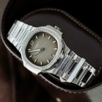 Đồng Hồ Patek Philippe Nautilus 7118 Mặt Xám Chế Tác Đính Moissante Xưởng 3K 35 (2)