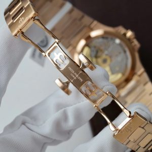 Đồng Hồ Patek Philippe Nautilus 7118 Nữ Chế Tác Bọc Vàng Thật Đính Moissante Xưởng 3K 35 (1)