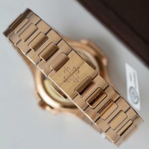 Đồng Hồ Patek Philippe Nautilus 7118 Nữ Chế Tác Bọc Vàng Thật Đính Moissante Xưởng 3K 35 (1)