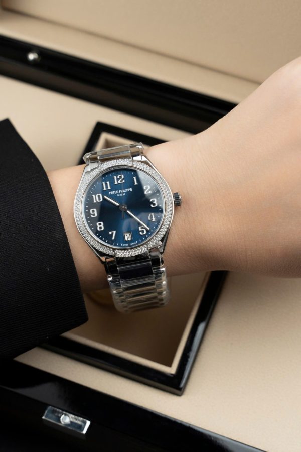 Đồng Hồ Patek Philippe Twenty 4 7300 Replica 11 Mặt Xanh Blue Dây Kim Loại 36mm (2)