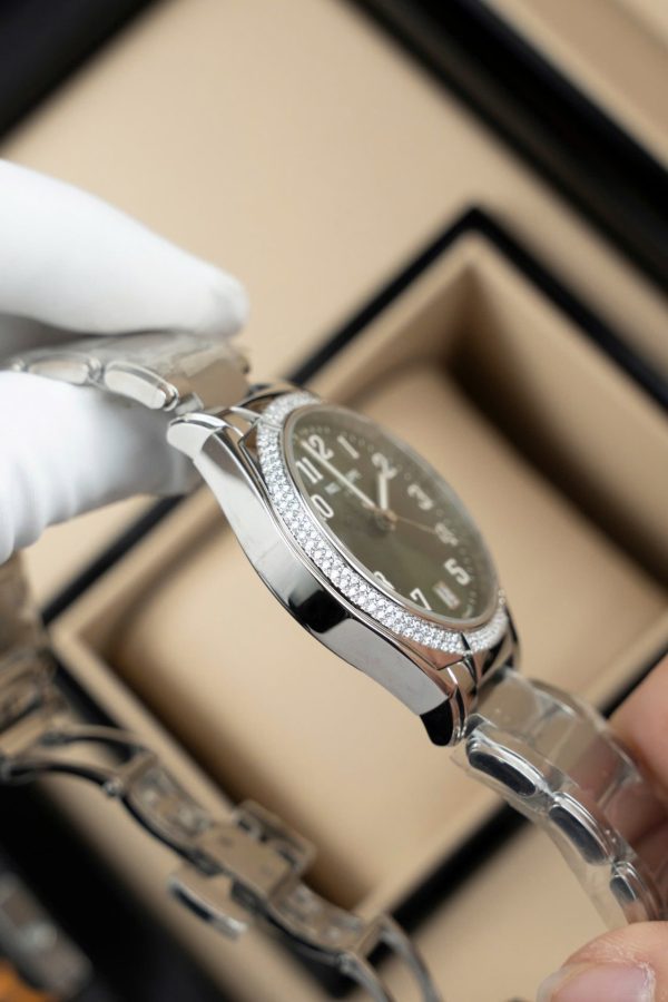 Đồng Hồ Patek Philippe Twenty 4 7300 Replica 11 Mặt Xanh Lá Cây Dây Kim Loại 36mm (2)