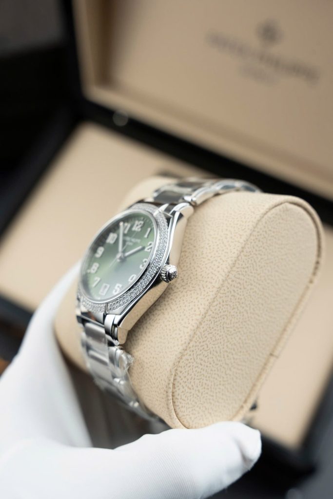 Đồng Hồ Patek Philippe Twenty 4 7300 Replica 11 Mặt Xanh Lá Cây Dây Kim Loại 36mm (2)