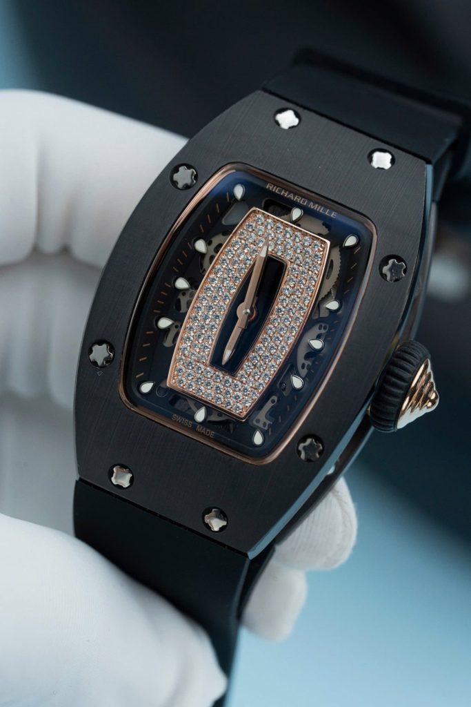 Đồng Hồ Richard Mille Fake 11 RM07-01 Vỏ Gốm Đen 36mm (2)