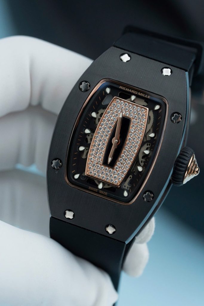 Đồng Hồ Richard Mille Fake 11 RM07-01 Vỏ Gốm Đen 36mm (2)