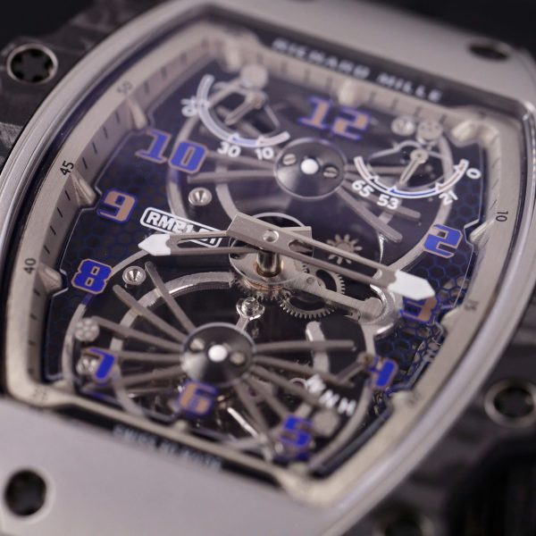 Đồng Hồ Richard Mille RM21-01 Tourbillon Replica 11 Dây Cao Su 45mm (2)