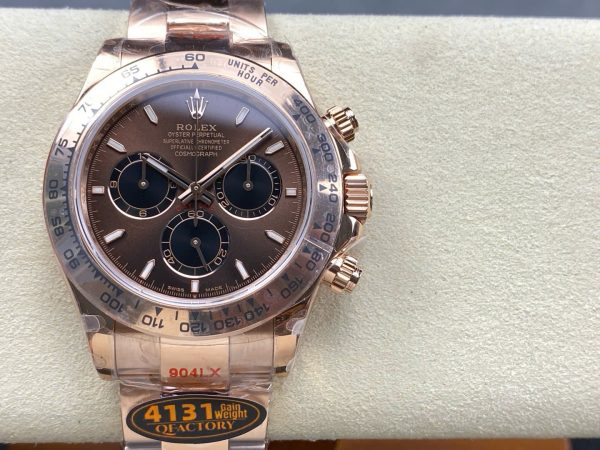 Đồng Hồ Rolex Cosmograph Daytona M116505BRWTBAR Chế Tác Nặng 180 Grams Xưởng QF 40mm (1)