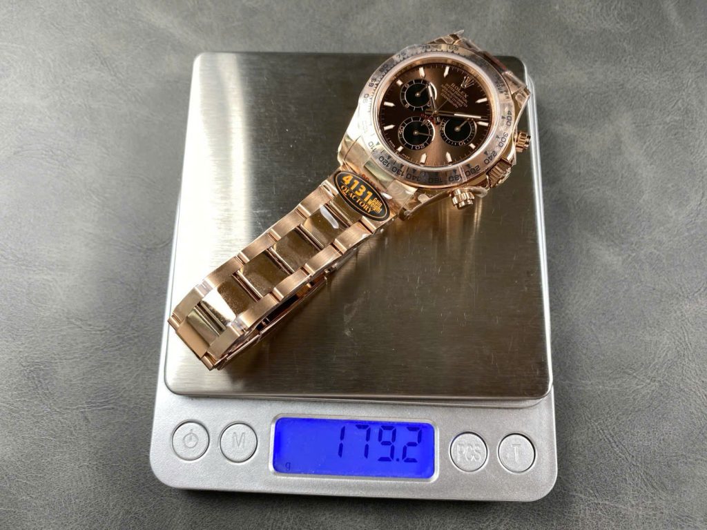 Đồng Hồ Rolex Cosmograph Daytona M116505BRWTBAR Chế Tác Nặng 180 Grams Xưởng QF 40mm (1)