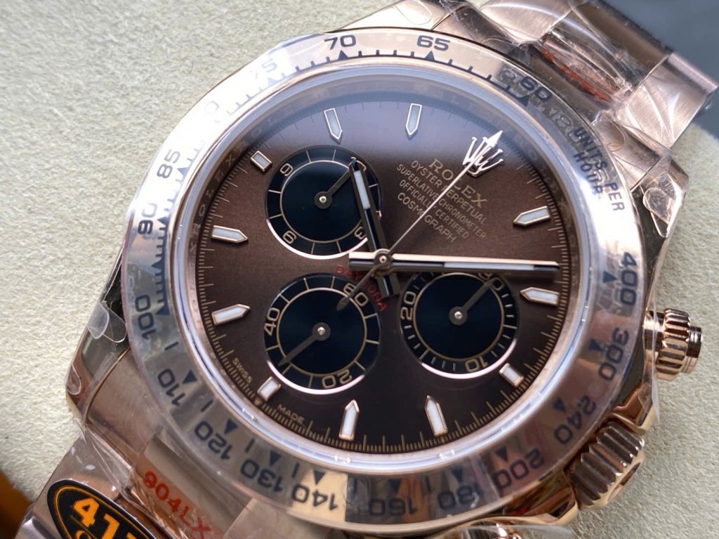 Đồng Hồ Rolex Cosmograph Daytona M116505BRWTBAR Chế Tác Nặng 180 Grams Xưởng QF 40mm (1)