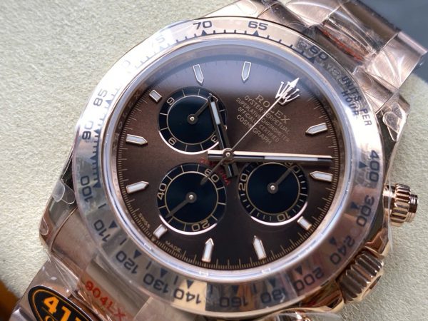 Đồng Hồ Rolex Cosmograph Daytona M116505BRWTBAR Chế Tác Nặng 180 Grams Xưởng QF 40mm (1)