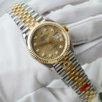 Đồng Hồ Rolex DateJust 126231 Màu Demi Mặt Xếp Gạch Màu Vàng Xưởng VS 36mm (2)