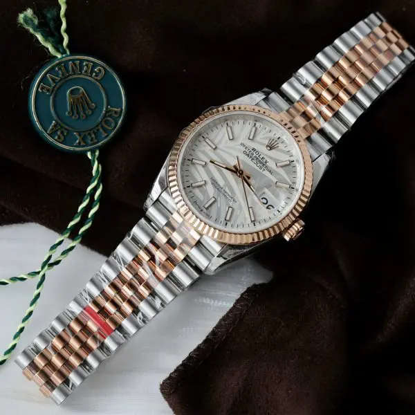 Đồng Hồ Rolex DateJust 126231 Replica Cao Cấp Mặt Lá Cây Nhiệt Đới VSF 36mm (2)