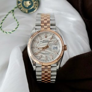 Đồng Hồ Rolex DateJust 126231 Replica Cao Cấp Mặt Lá Cây Nhiệt Đới VSF 36mm (2)