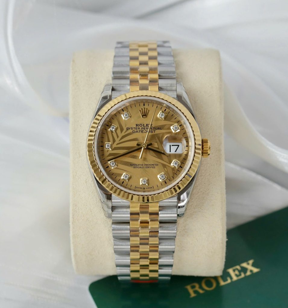 Đồng Hồ Rolex DateJust 126233 Replica 11 Mặt Lá Cây Nhiệt Đới Xưởng VS 36mm (2)
