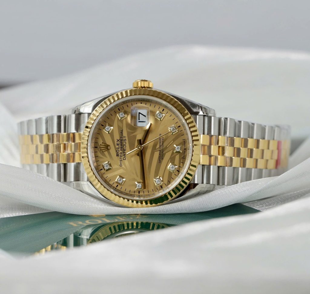 Đồng Hồ Rolex DateJust 126233 Replica 11 Mặt Lá Cây Nhiệt Đới Xưởng VS 36mm (2)