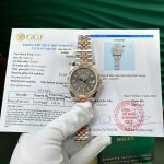 Đồng Hồ Rolex DateJust 126331 Bọc Vàng Thật Mặt Xám Gấp Nếp Nhà Máy GM V5 41mm (11)