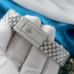 Đồng Hồ Rolex DateJust Chế Tác Hồng Ngọc + Kim Cương Moissanite Hong Kong 41mm (2)