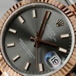 Đồng Hồ Rolex DateJust Chế Tác Mặt Xám Cọc Số Dạ Quang Xưởng THB 31mm (2)