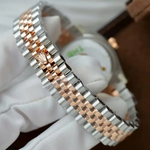 Đồng Hồ Rolex DateJust Chế Tác Mặt Xám Cọc Số Dạ Quang Xưởng THB 31mm (2)