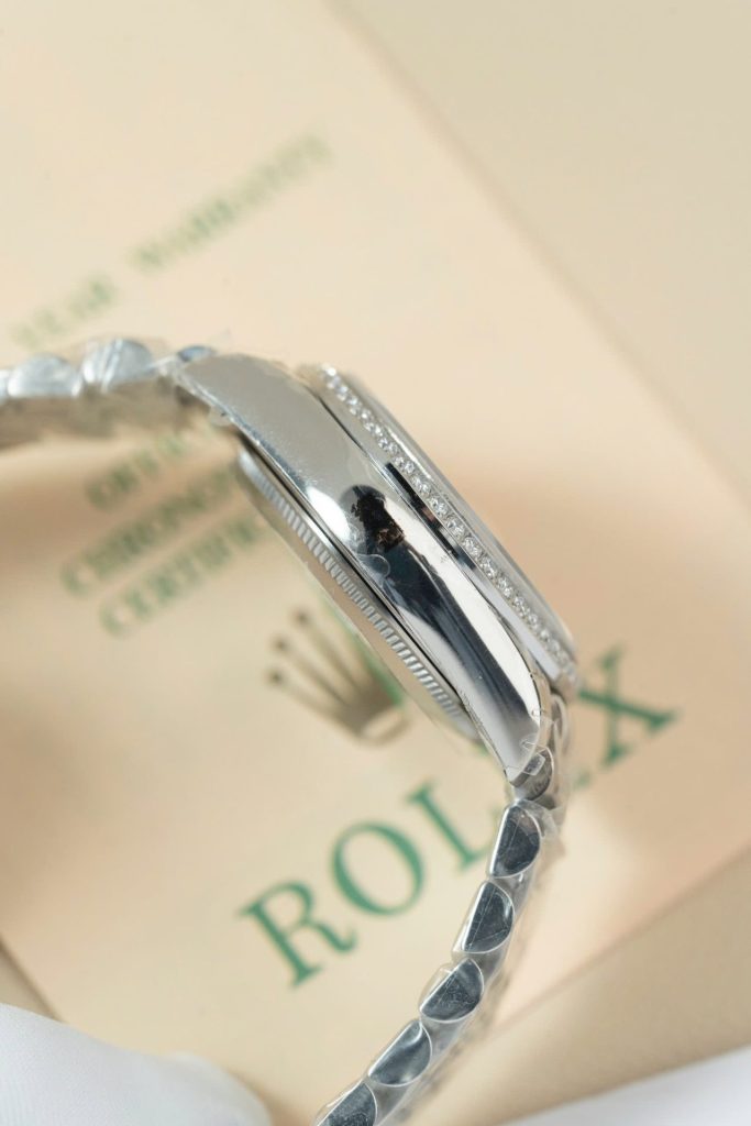 Đồng Hồ Rolex DateJust Lady Replica Cao Cấp Mặt Xám Cọc Số Đính Đá 31mm (2)