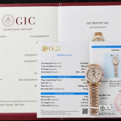 Đồng Hồ Rolex DateJust Mặt Số Butterfly Chế Tác Bọc Vàng Hồng + Độ Kim Cương Tổng Hợp 31mm (2)