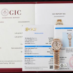 Đồng Hồ Rolex DateJust Mặt Số Butterfly Chế Tác Bọc Vàng Hồng + Độ Kim Cương Tổng Hợp 31mm (2)