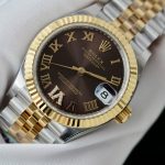 Đồng Hồ Rolex DateJust Nữ Rep Cao Cấp Cọc Số La Mã Xưởng THB 31mm (2)
