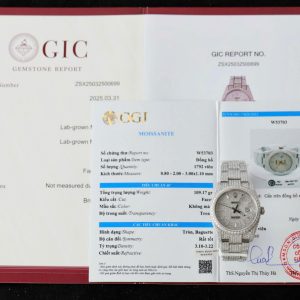 Đồng Hồ Rolex DateJust Replica 11 Đính Full Kim Cương Nhân Tạo Hong Kong 41mm (2)