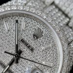 Đồng Hồ Rolex DateJust Replica 11 Đính Full Kim Cương Nhân Tạo Hong Kong 41mm (2)