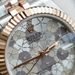 Đồng Hồ Rolex DateJust Replica 11 Nữ Mặt Số Bông Hoa Xưởng THB 31mm (2)