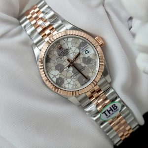 Đồng Hồ Rolex DateJust Replica 11 Nữ Mặt Số Bông Hoa Xưởng THB 31mm (2)