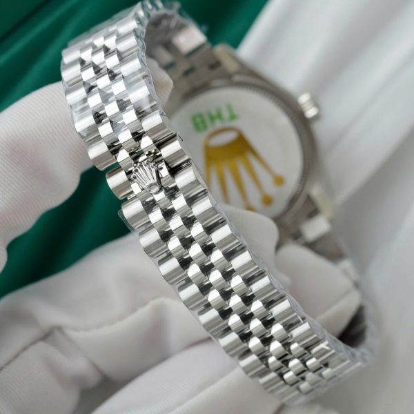 Đồng Hồ Rolex DateJust Replica Cao Cấp Mặt Bạc Dây Jubilee Xưởng THB 31mm (2)