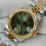 Đồng Hồ Rolex DateJust Replica Cao Cấp Mặt Xanh Lá Cây Dây Jubilee Xưởng THB 31mm (2)