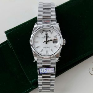 Đồng Hồ Rolex Day-Date 128236 Mặt MOP Chế Tác Trọng Lượng 158gram Nhà Máy QF 36mm (2)