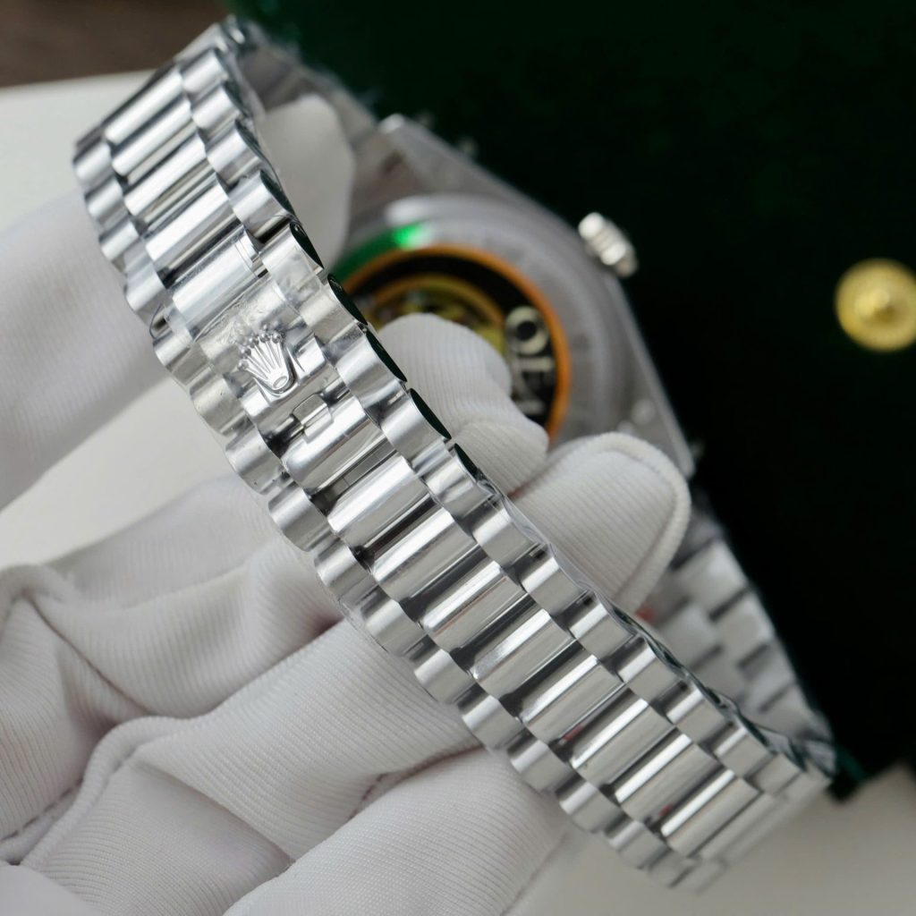 Đồng Hồ Rolex Day-Date 128236 Mặt MOP Chế Tác Trọng Lượng 158gram Nhà Máy QF 36mm (2)