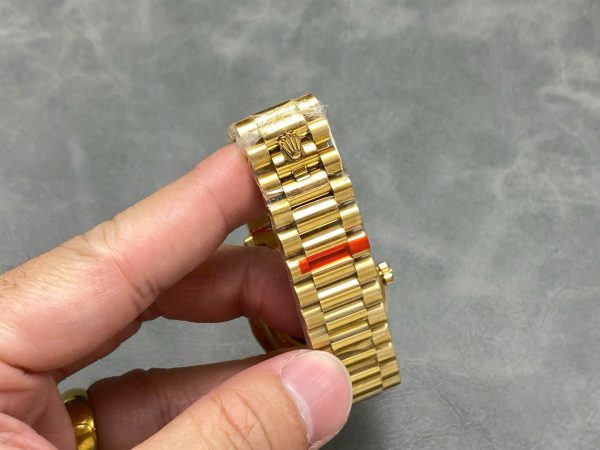 Đồng Hồ Rolex Day-Date 128238 Chế Tác Mặt Số Puzzle Emoji Jigsaw Motif 36mm (8)