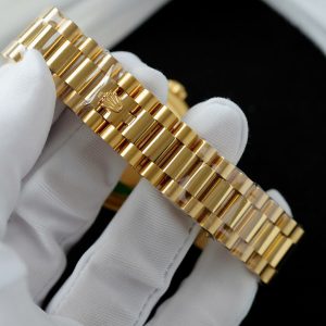 Đồng Hồ Rolex Day-Date Bọc Vàng 18K Độ Kim Cương Moissanite Chế Tác Xưởng GM 36mm (2)