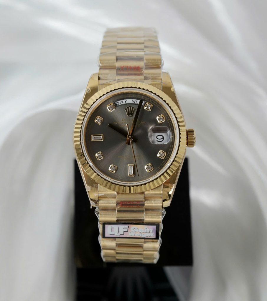 Đồng Hồ Rolex Day-Date M128238 Replica 11 Mặt Xám Trọng Lượng 159 Gram Xưởng QF 36mm (2)