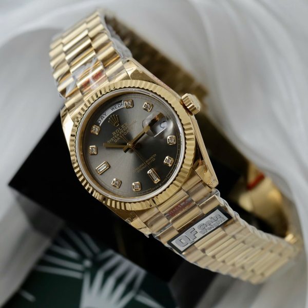 Đồng Hồ Rolex Day-Date M128238 Replica 11 Mặt Xám Trọng Lượng 159 Gram Xưởng QF 36mm (2)