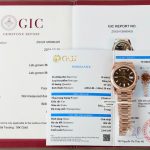 Đồng Hồ Rolex Day-Date Mặt Chocolate Chế Tác Bọc Vàng Cọc Số Đính Moissanite Baguette 40mm (2)