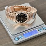Đồng Hồ Rolex Day-Date Mặt Nham Thạch Chế Tác Bọc Vàng Thật Xưởng QF 40mm (2)